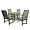 Highwood Usa Lehigh 5pc Round Outdoor Patio Furniture Dining Set AD-DNL48-HGR - alternate 1
